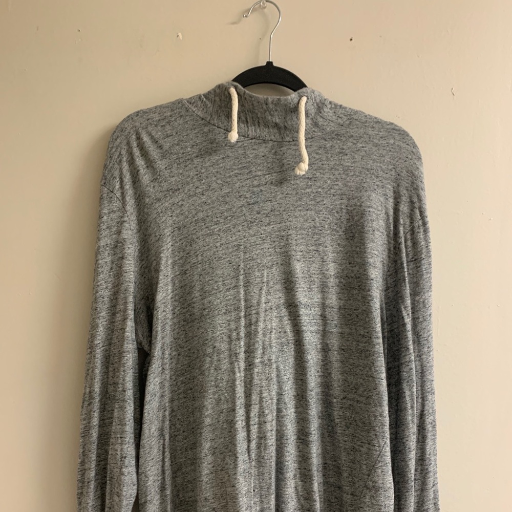 Men’s Life After Denim Grey Hood Long Sleeve Shirt